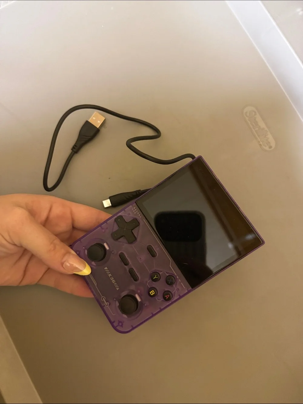 Portable Handheld Gaming Console - Purple